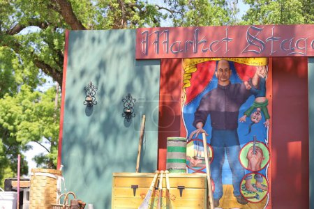 Photo for 4-15-2023: Visalia, California: Juggler in period costumes at a Renaissance Faire - Royalty Free Image