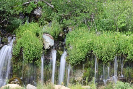 Photo for Big Spring waterfall at Eureka Plumas Forest, California - Royalty Free Image