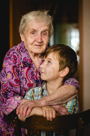 Heartwarming bond between a grandmother and her grandson as they create lasting memories in their home.