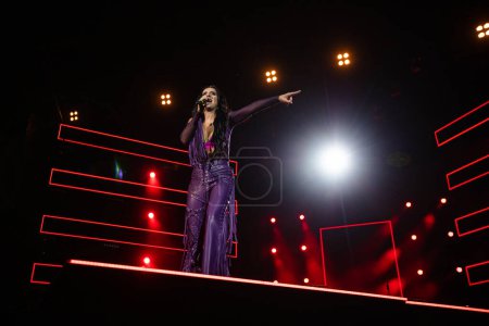 Téléchargez les photos : Lviv, Ukraine - August 14, 2021: Ukrainian Song Project 2021. Ukrainian singer Jamala - en image libre de droit
