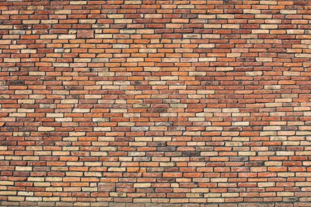 Photo for Red brick wall textured background for design purpose - Royalty Free Image