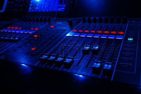 Photo for Closeup of sound control panel for design purpose - Royalty Free Image