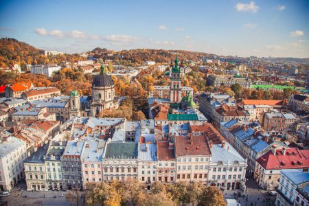 Photo for Lviv panoramic aerial view - Royalty Free Image