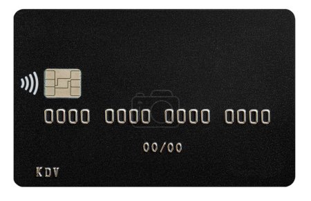 Foto de Primer plano de la tarjeta de débito sobre fondo transparente para fines de diseño - Imagen libre de derechos
