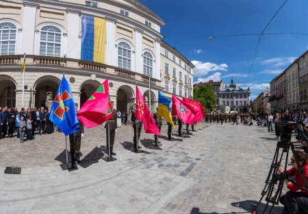 Photo for Lviv, Ukraine - April 27, 2024: Celebration of Lviv City Day 2024 - Royalty Free Image