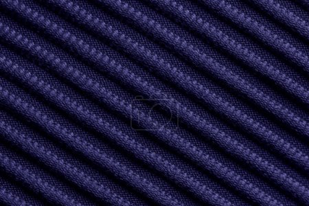 Photo for Closeup of blue violet corduroy cloth as patterned textured background for design purpose - Royalty Free Image