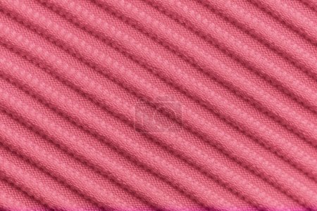 Photo for Closeup of pink corduroy cloth as patterned textured background for design purpose - Royalty Free Image