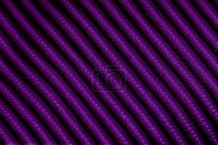 Photo for Closeup of violet corduroy cloth as patterned textured background for design purpose - Royalty Free Image
