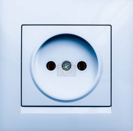 Photo for Closeup of blue socket for design purpose - Royalty Free Image