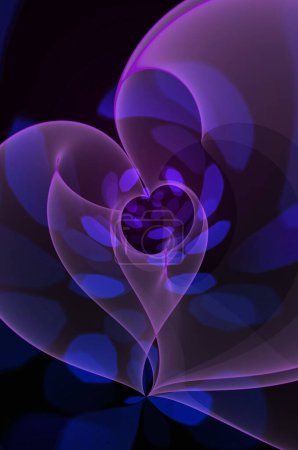 Foto de Fondo fractal abstracto una ilustración 2D generada por computadora, textura - Imagen libre de derechos