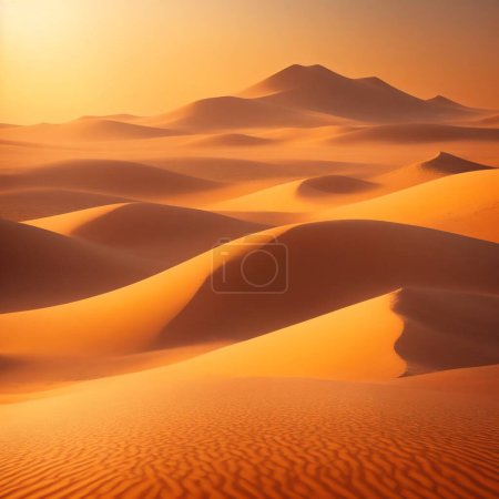 Foto de Dunas de arena en el desierto al atardecer
. - Imagen libre de derechos
