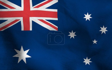 Téléchargez les photos : Australie drapeau image gros plan - en image libre de droit