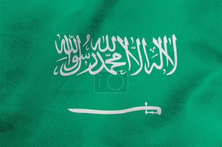 Téléchargez les photos : Image du drapeau de l'Arabie saoudite en gros plan - en image libre de droit