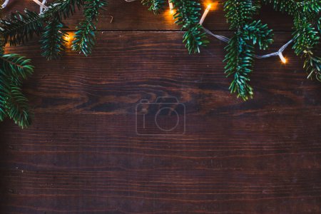 Foto de Fondo de madera de Navidad con espacio de copia - Imagen libre de derechos
