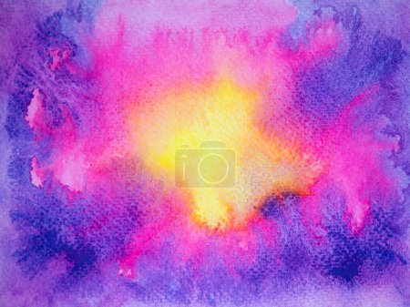 Foto de Sahasrara Corona Chakra violeta color púrpura reiki mente salud espiritual curación energía holística acuarela pintura arte ilustración diseño universo abstracto fondo galaxia espacio arco iris textura - Imagen libre de derechos