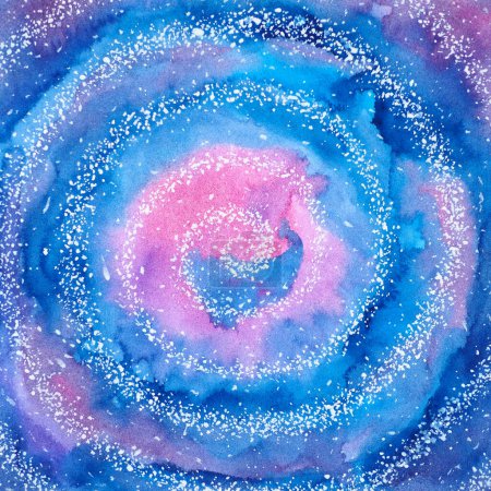 Téléchargez les photos : Abstraite spirale univers fond d'écran esprit spirituel santé mentale holistique imaginer inspirant guérison art aquarelle peinture illustration conception - en image libre de droit