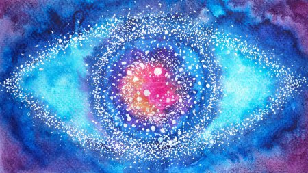 abstract third eye universe galaxy space background magic sky night nebula cosmic cosmos rainbow wallpaper blue color texture art fantasy artwork design illustration watercolor painting