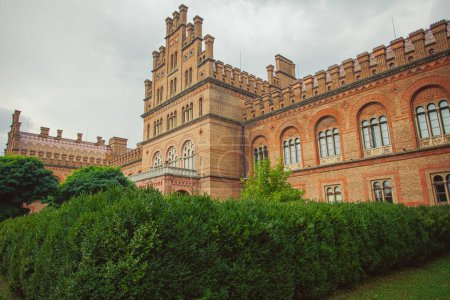 Photo for Chernivtsi National University. Metropolitans wing of ex Residence of Bukovinian and Dalmatian ones. Byzantine and Moorish architecture. Postcard style. Outdoor shot - Royalty Free Image