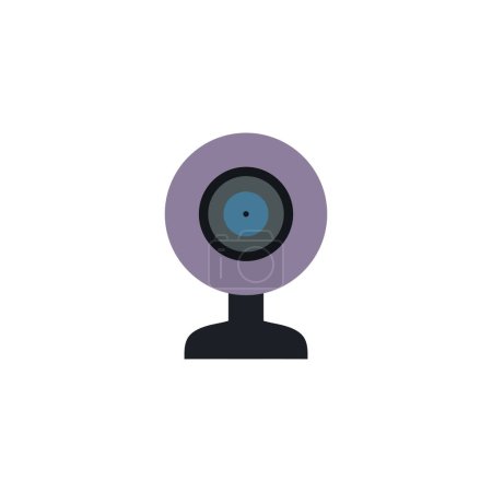 Téléchargez les photos : Mini caméra comme équipement pour streamers et blogueur isolé sur fond blanc. - en image libre de droit