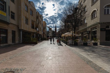 Foto de Sopot, Poland - April 2022: Monte Cassino Heroes Street at city center - Imagen libre de derechos