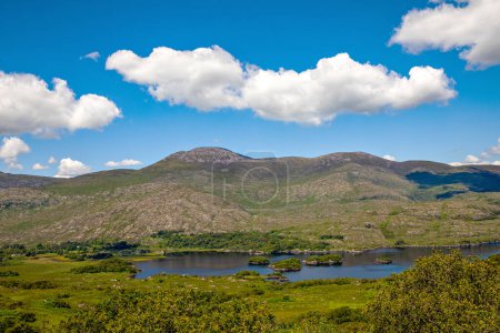 Photo for Landscape of Ladys view, Killarney National Park in Ireland. The famous Ladies View, Ring of Kerry, one of the best panoramas in Ireland - Royalty Free Image