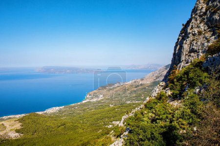 Photo for Beautiful landscape view on Makarska Riviera in Croatia on sunny summer day - Royalty Free Image
