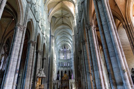 Foto de The Cathedral Basilica of Our Lady of Amiens, France. - Imagen libre de derechos