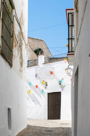 Rues de Arcos de la frontera, région pueblos blancos, Andalousie, Espagne, Europe.