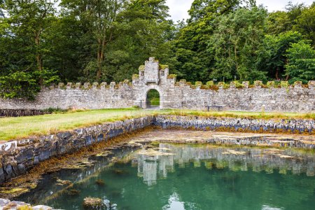 Téléchargez les photos : Vieilles ruines médiévales de Castle Ward en Irlande du Nord. Lieu de tournage de la série Game of Thrones, Winterfell
. - en image libre de droit