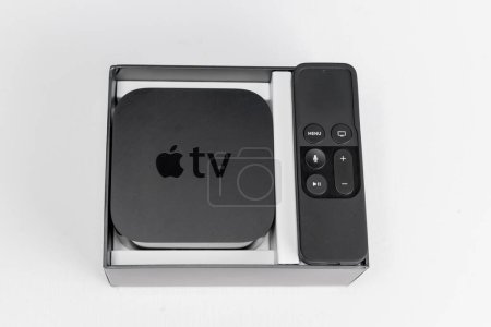 Photo for Apple TV with remote control - Royalty Free Image