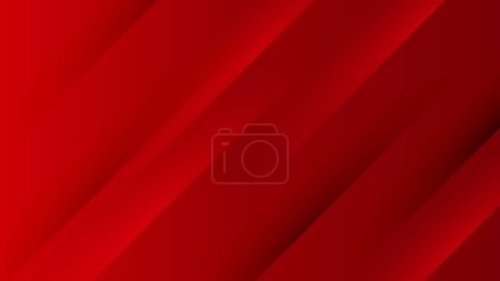 Illustration for Abstract red background minimal, abstract creative overlap digital background, modern landing page concept vector. - Royalty Free Image