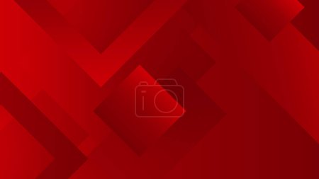 Illustration for Abstract red background minimal, abstract creative overlap digital background, modern landing page concept vector. - Royalty Free Image