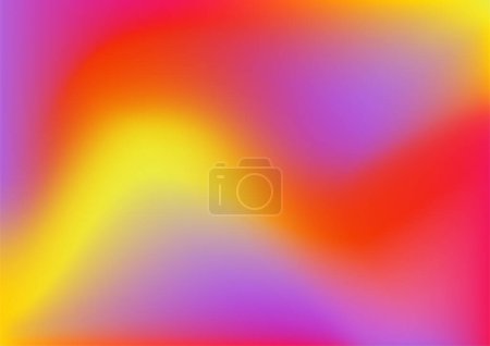 Illustration for Modern vivid vibrant neon gradient blurred abstract background - Royalty Free Image