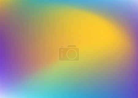 Illustration for Blurred background with modern abstract blurred red pink neon orange green and dark blue gradient. Smooth template for your graphic design. Vector illustration. - Royalty Free Image