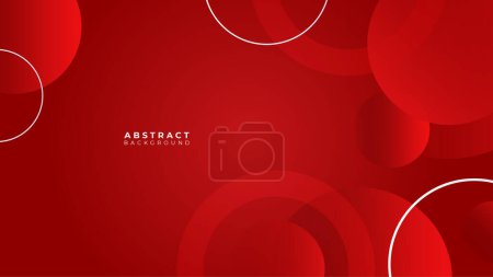 Illustration for Abstract red banner geometric shapes background. Vector abstract graphic design banner pattern presentation background web template. - Royalty Free Image