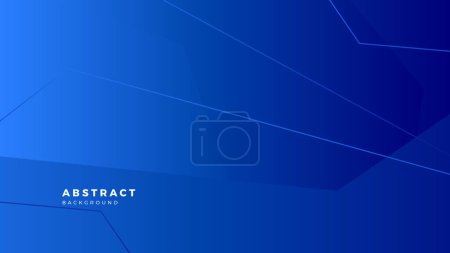 Illustration for Abstract blue banner geometric shapes background. Vector abstract graphic design banner pattern presentation background web template. - Royalty Free Image