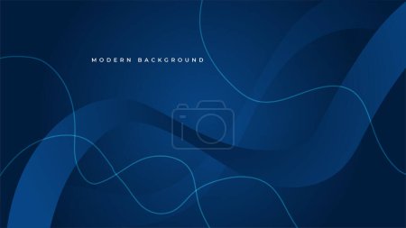 Illustration for Abstract blue background. Modern simple blue abstract background presentation design for corporate business and institution. - Royalty Free Image