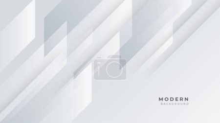 Ilustración de Modern abstract light white silver background vector. Elegant concept design with grey line. - Imagen libre de derechos