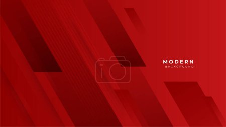 Illustration for Red abstract background with modern corporate concept design - Royalty Free Image