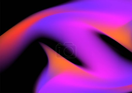 Modern bright blurred gradient background on black background