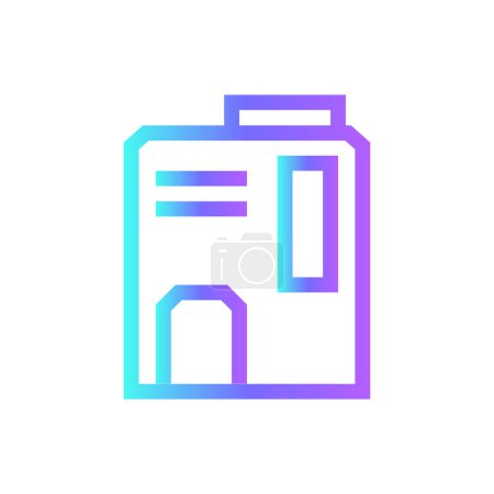 Ilustración de Icono de Hardisk Business con estilo duotono azul. computadora, tecnología, memoria, CPU, hardware, procesador, tarjeta. Ilustración vectorial - Imagen libre de derechos