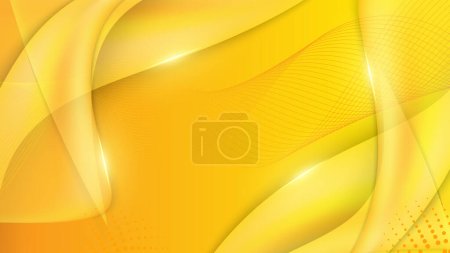 Abstrait orange jaune géométrique formes vectorielles fond de la technologie, pour la brochure de conception, site Web, dépliant. Papier peint géométrique formes 3D pour affiche, certificat, présentation, page de destination