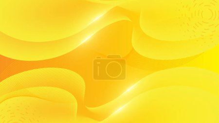 Illustration for Vector orange yellow abstract geometric shapes background - Royalty Free Image