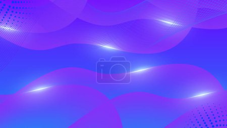 Illustration for Vector blue purple abstract geometric shapes background - Royalty Free Image