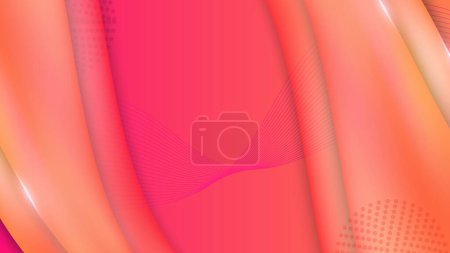 Illustration for Vector red abstract geometric shapes background - Royalty Free Image