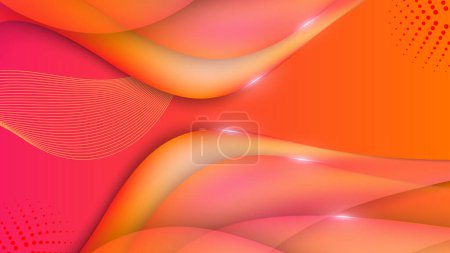 Illustration for Vector red abstract geometric shapes background - Royalty Free Image
