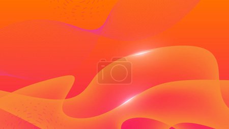 Illustration for Abstract red geometric shapes vector technology background, for design brochure, website, flyer. Geometric 3d shapes wallpaper for poster, certificate, presentation, landing page - Royalty Free Image