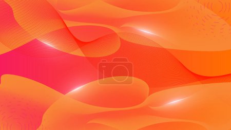 Illustration for Abstract red geometric shapes vector technology background, for design brochure, website, flyer. Geometric 3d shapes wallpaper for poster, certificate, presentation, landing page - Royalty Free Image