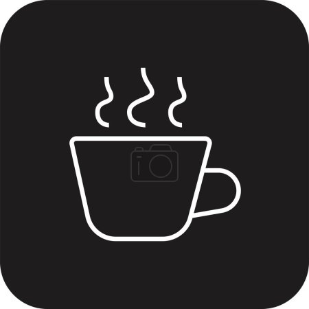 Ilustración de Coffebreak Icono de gente de negocios con estilo de línea llena de negro. taza, molinillo, bebida, bebida, máquina, barista, café. Ilustración vectorial - Imagen libre de derechos
