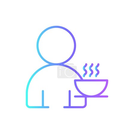 Ilustración de Coffebreak Icono de gente de negocios con estilo duotone azul. taza, molinillo, bebida, bebida, máquina, barista, café. Ilustración vectorial - Imagen libre de derechos